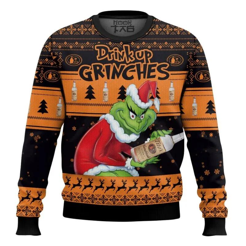 Drink Up Grinches Stolen Tito’s Ugly Sweater, Grinch Holiday Sweater Moonbestprint