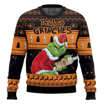 Drink Up Grinches Stolen Tito’s Ugly Sweater, Grinch Holiday Sweater Moonbestprint