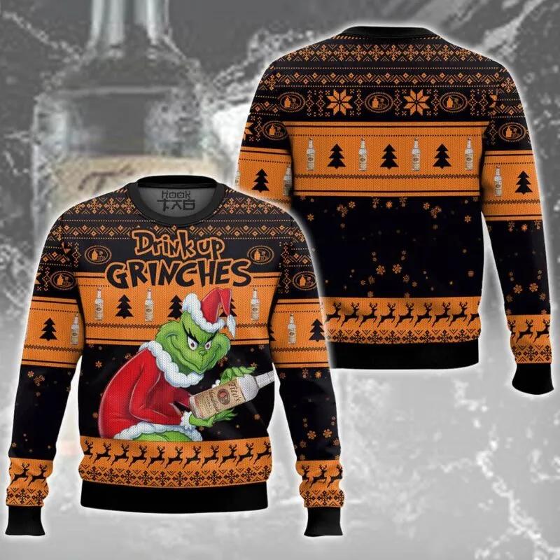 Drink Up Grinches Stolen Tito’s Ugly Sweater, Grinch Holiday Sweater Moonbestprint