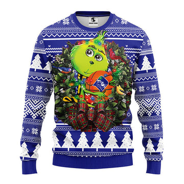 Duke Blue Devils Grinch Hug Ugly Christmas Sweater, Grinch Xmas Sweater Moonbestprint