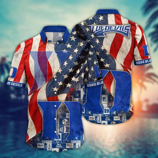 Duke Blue Devils NCAA Flower Aloha Hawaiian Shirt 10, NCAA Hawaiian Shirt Moonbestprint