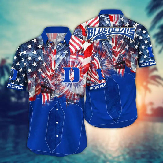 Duke Blue Devils NCAA Flower Aloha Hawaiian Shirt 11, NCAA Hawaiian Shirt Moonbestprint