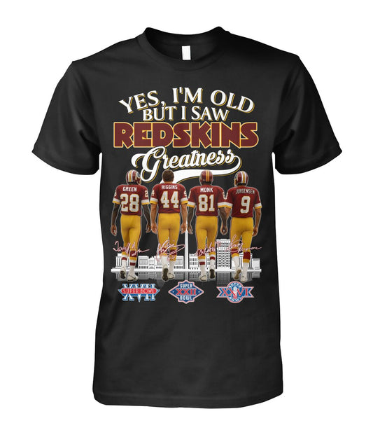 Washington Redskins - I Witnessed Redskins' Golden Era, Classic Fan TShirt Moonbestprint