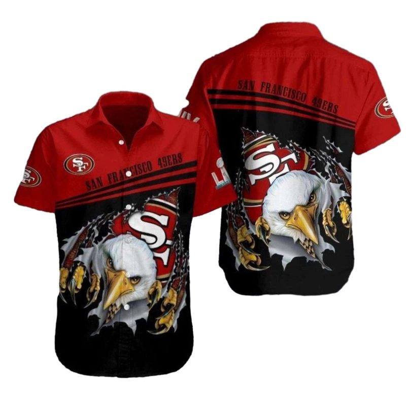Eagle Eye 49ers Predator's Gaze Hawaiian Shirt - Moonbestprint