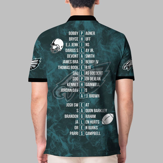 Eagles 2025 Super Bowl Champions Polo Shirt - Moonbestprint