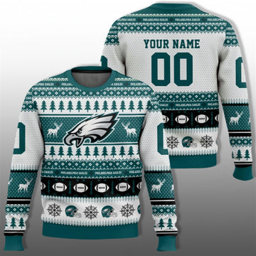 Eagles Football 2026 Ugly Christmas Sweater - Moonbestprint