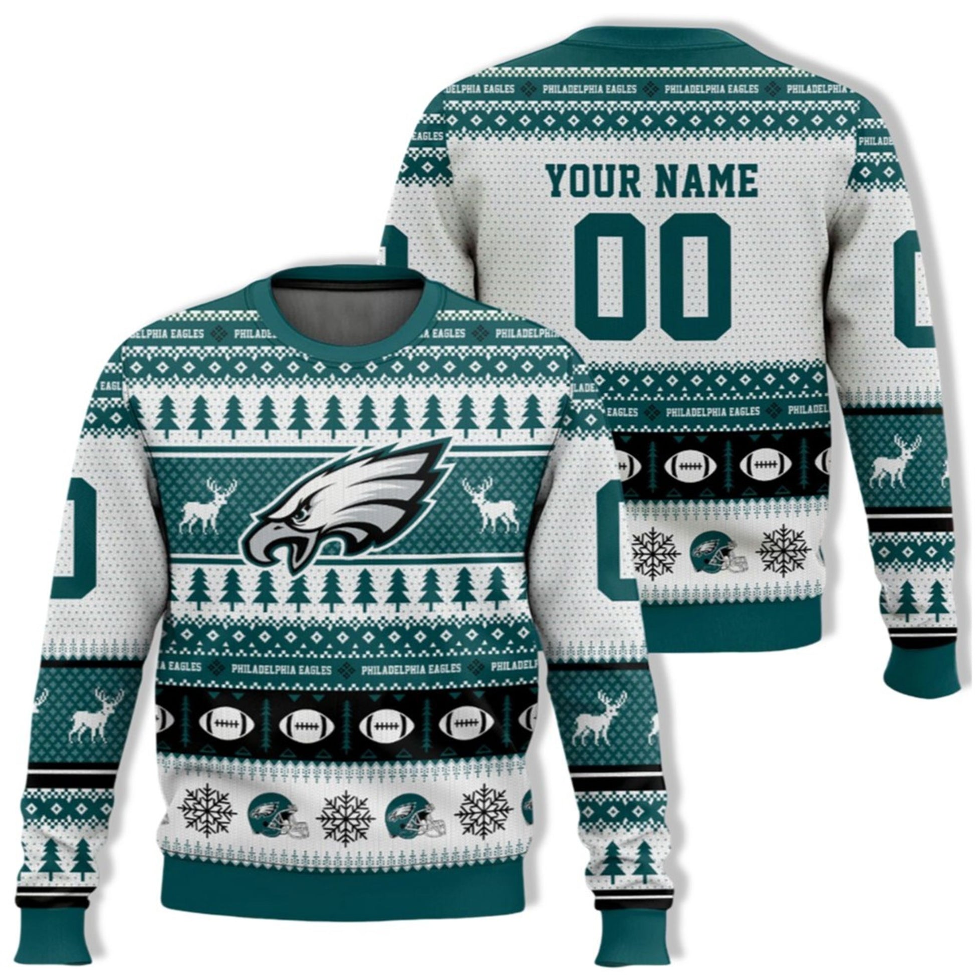Eagles Football 2026 Ugly Christmas Sweater - Moonbestprint
