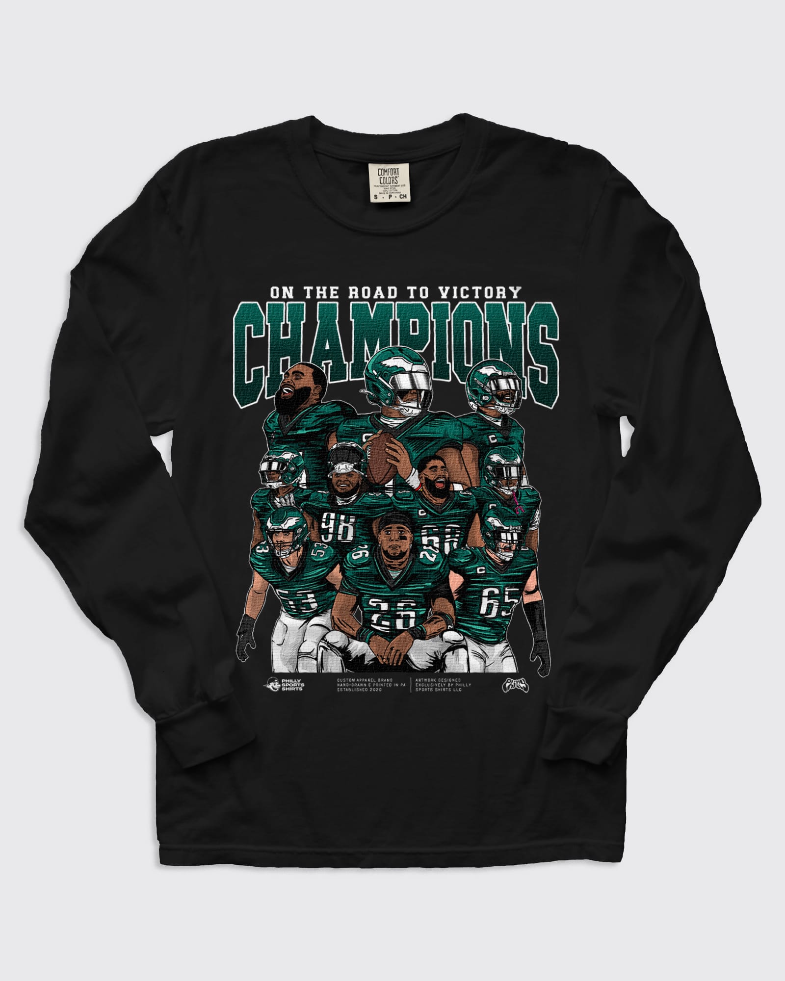 On the Road to Victory Champions Long Sleeve Shirt