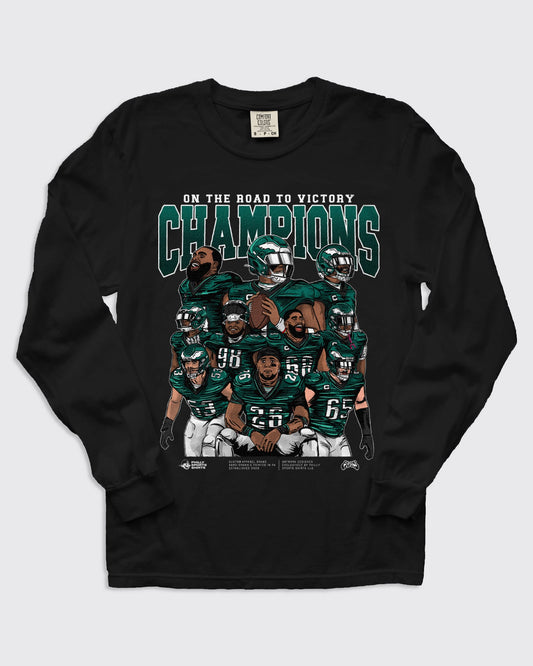 On the Road to Victory Champions Long Sleeve Shirt