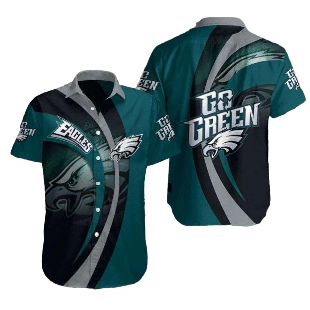 Philadelphia Eagles Eagles Rally Cry Go Green Hawaiian Shirt - Moonbestprint