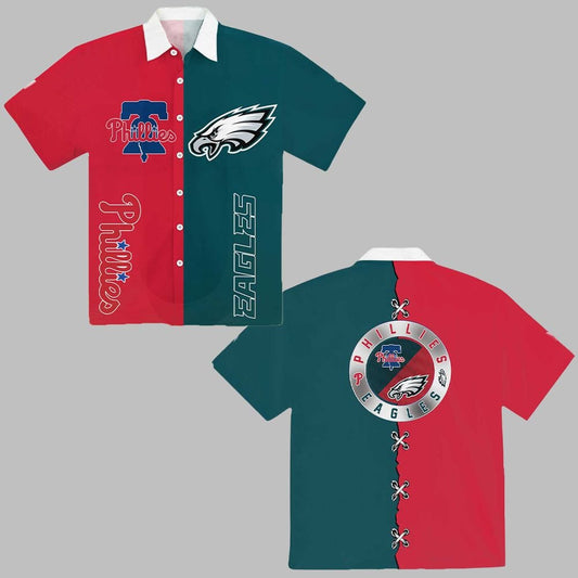 Eagles x Phillies Hawaiian Shirt 2025 - Moonbestprint
