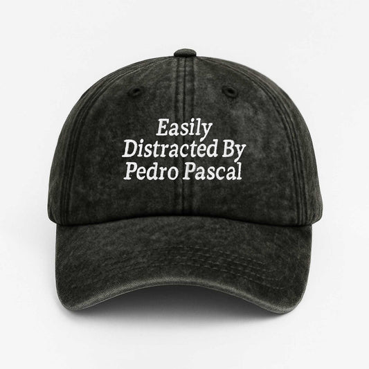 Easily Distracted By Pedro Pascal Baseball Cap -Moonbestprint