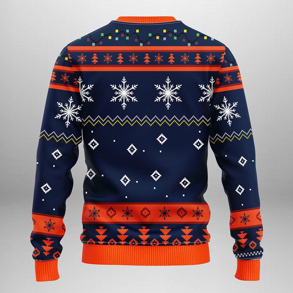 Edmonton Oilers Funny Grinch Ugly Christmas Sweater, Grinch Xmas Sweater Moonbestprint