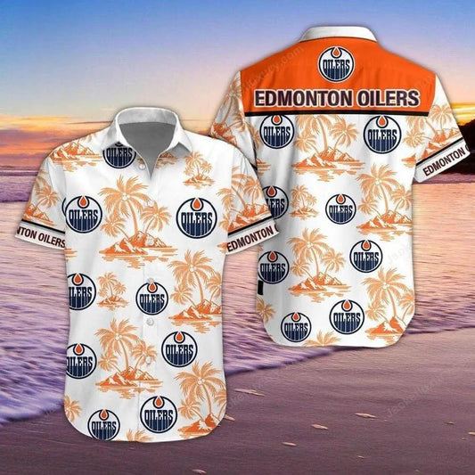 Edmonton Oilers Hawaiian Shirt 5, NHL Hawaiian Shirt Moonbestprint