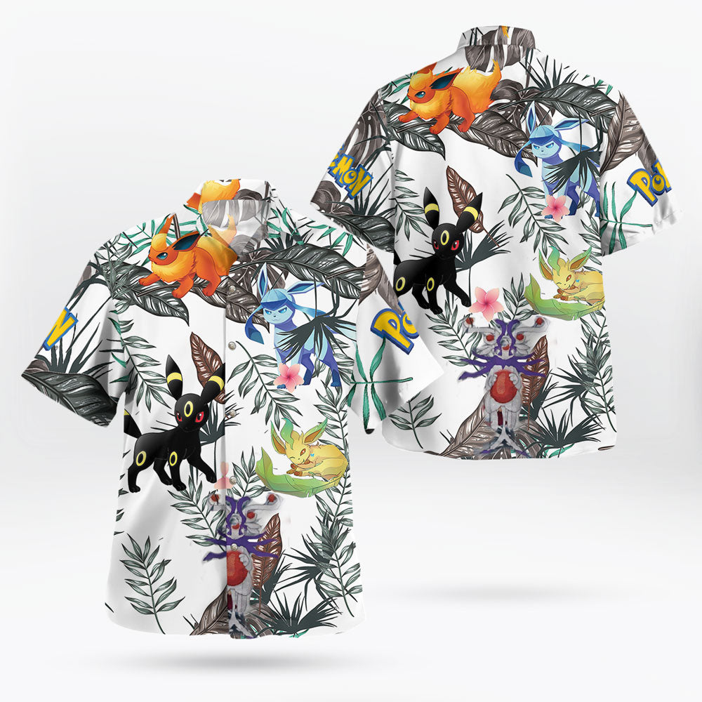 Tropi Pokemon Eevee Pokemon Hawaiian Shirt – Moonbestprint