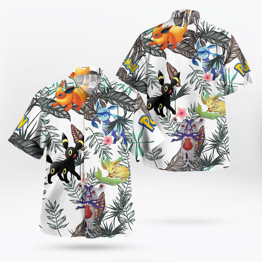 Tropi Pokemon Eevee Pokemon Hawaiian Shirt – Moonbestprint