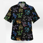 Eeveelution Galaxy Pokemon Hawaiian Shirt Black – Moonbestprint