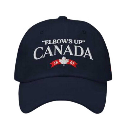Elbows Up Canada Print Hat -Moonbestprint