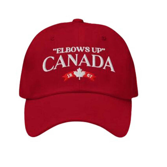 Elbows Up Canada Print Hat -Moonbestprint