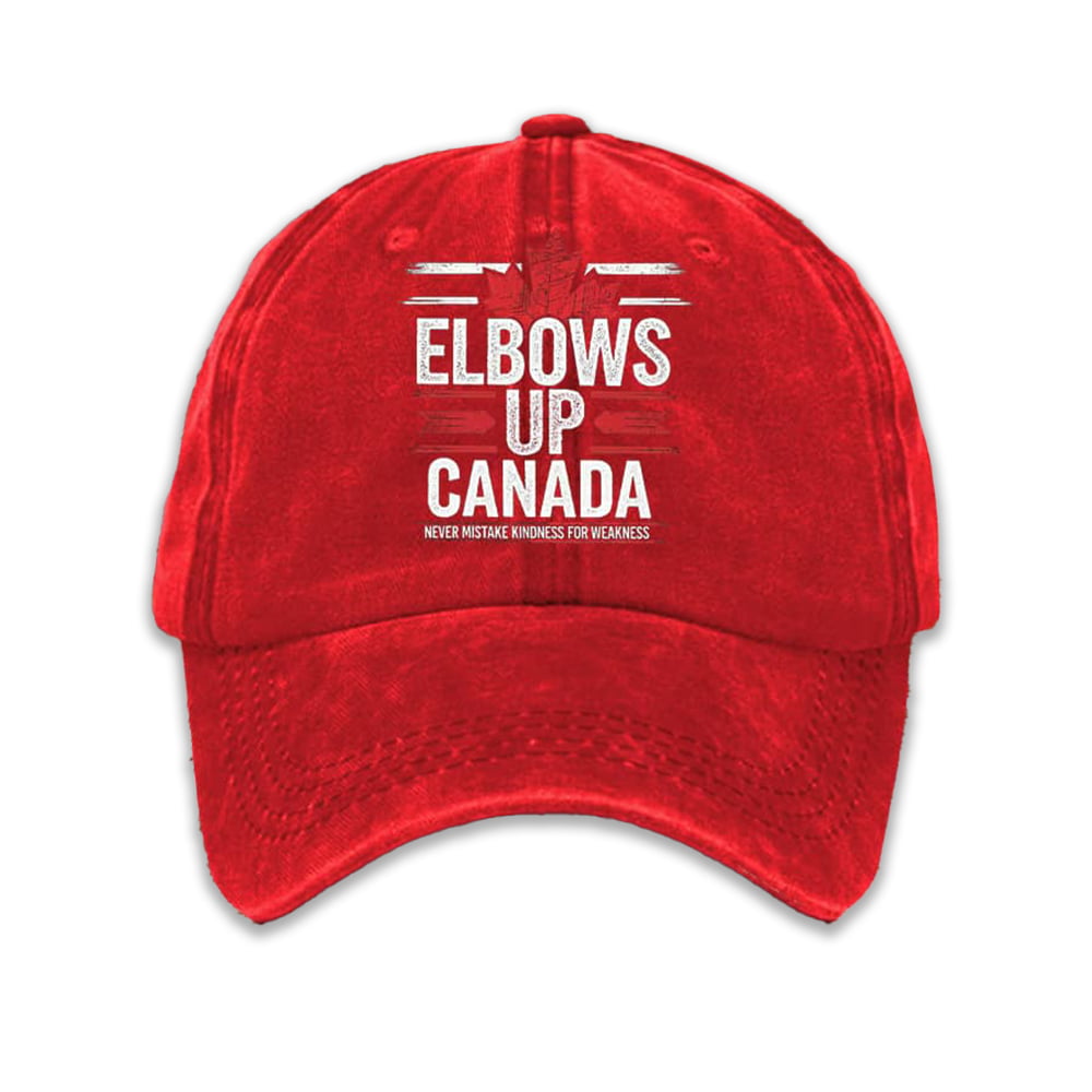 Elbows Up Canada Never Mistake Kindness For Weakness Baseball Cap Moonbestprint