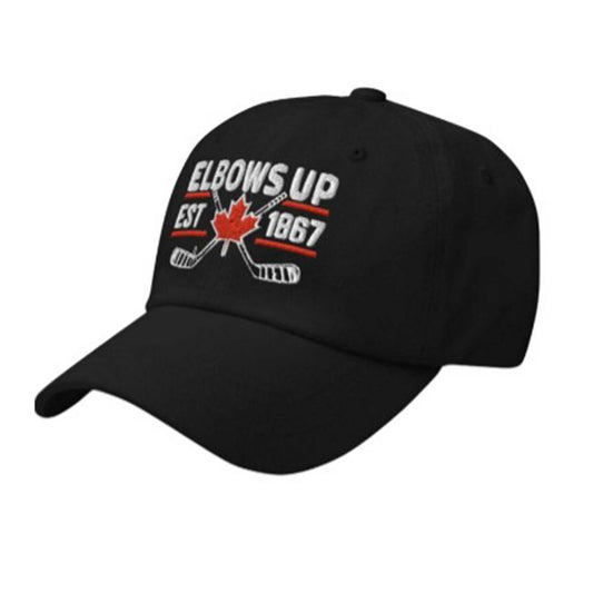 Elbows Up EST 1867 Canada Hockey Hat -Moonbestprint