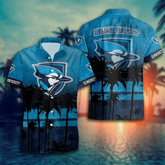 Elmhurst University Style Hot Trending Summer Aloha Hawaiian Shirt, NCAA Hawaiian Shirt Moonbestprint