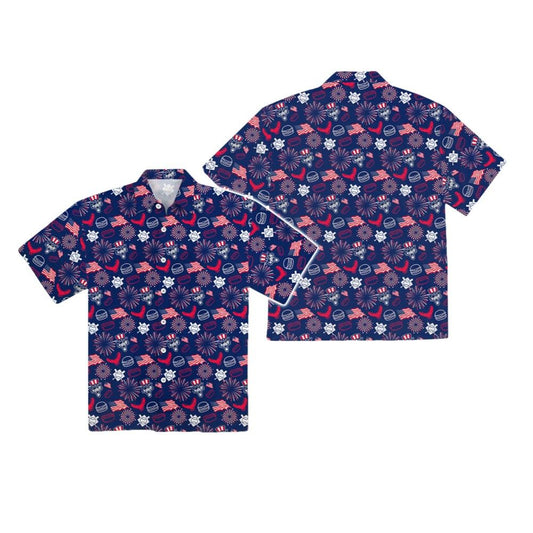 Erie SeaWolves Patriotic Button-Up Hawaiian Shirt 2025 Giveaway - Moonbestprint