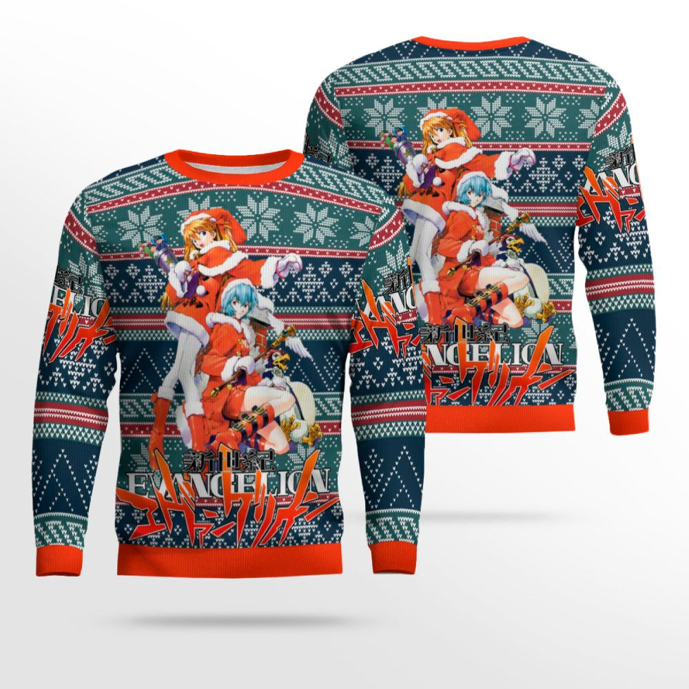 Evangelion Alt Ugly Christmas Sweater – Moonbestprint