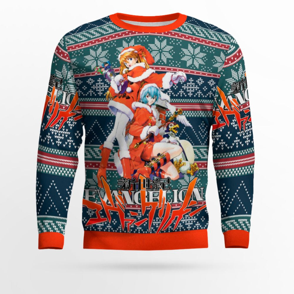 Evangelion Alt Ugly Christmas Sweater – Moonbestprint