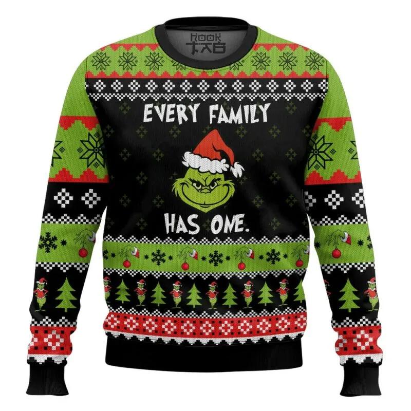Every Family Has One Grinch Ugly Sweater, Grinch Holiday Sweater Moonbestprint