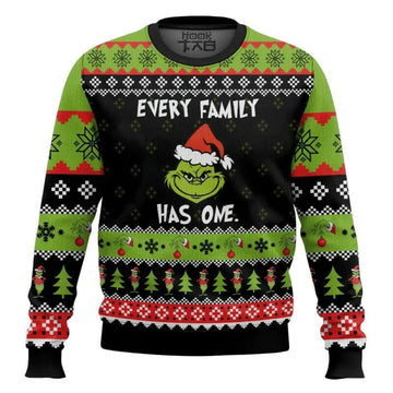 Every Family Has One Grinch Ugly Sweater, Grinch Holiday Sweater Moonbestprint