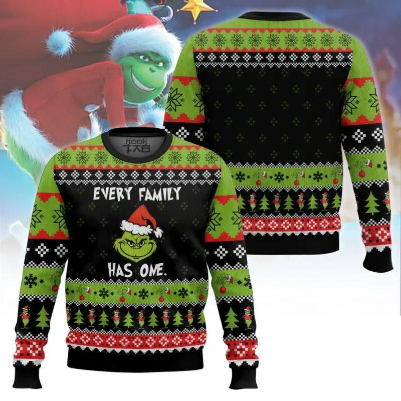 Every Family Has One Grinch Ugly Sweater, Grinch Holiday Sweater Moonbestprint