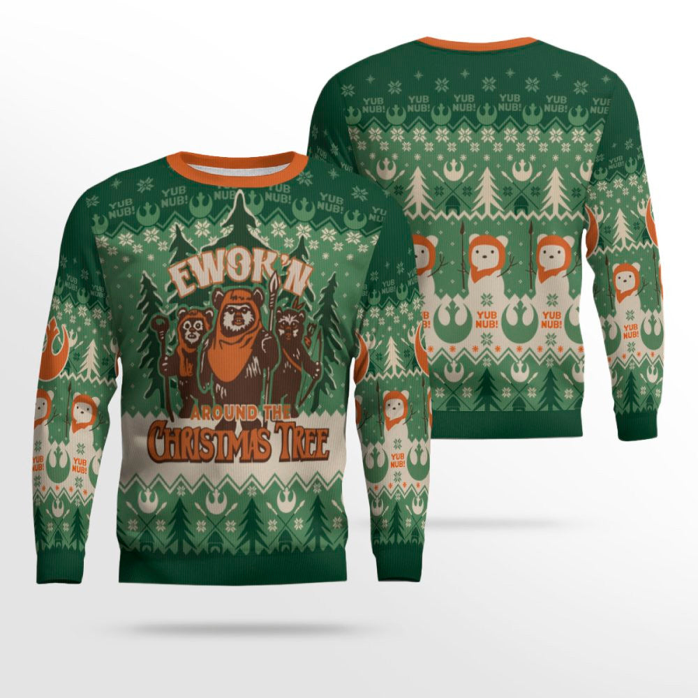 Ewok’n Around the Christmas Tree Ugly Sweater – Moonbestprint