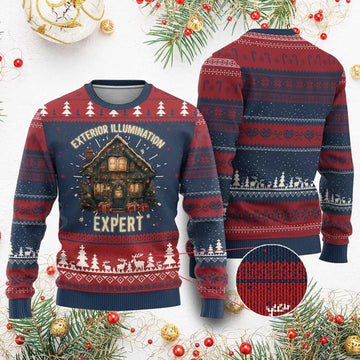 Exterior Illumination Ugly Christmas Sweater - Moonbestprint