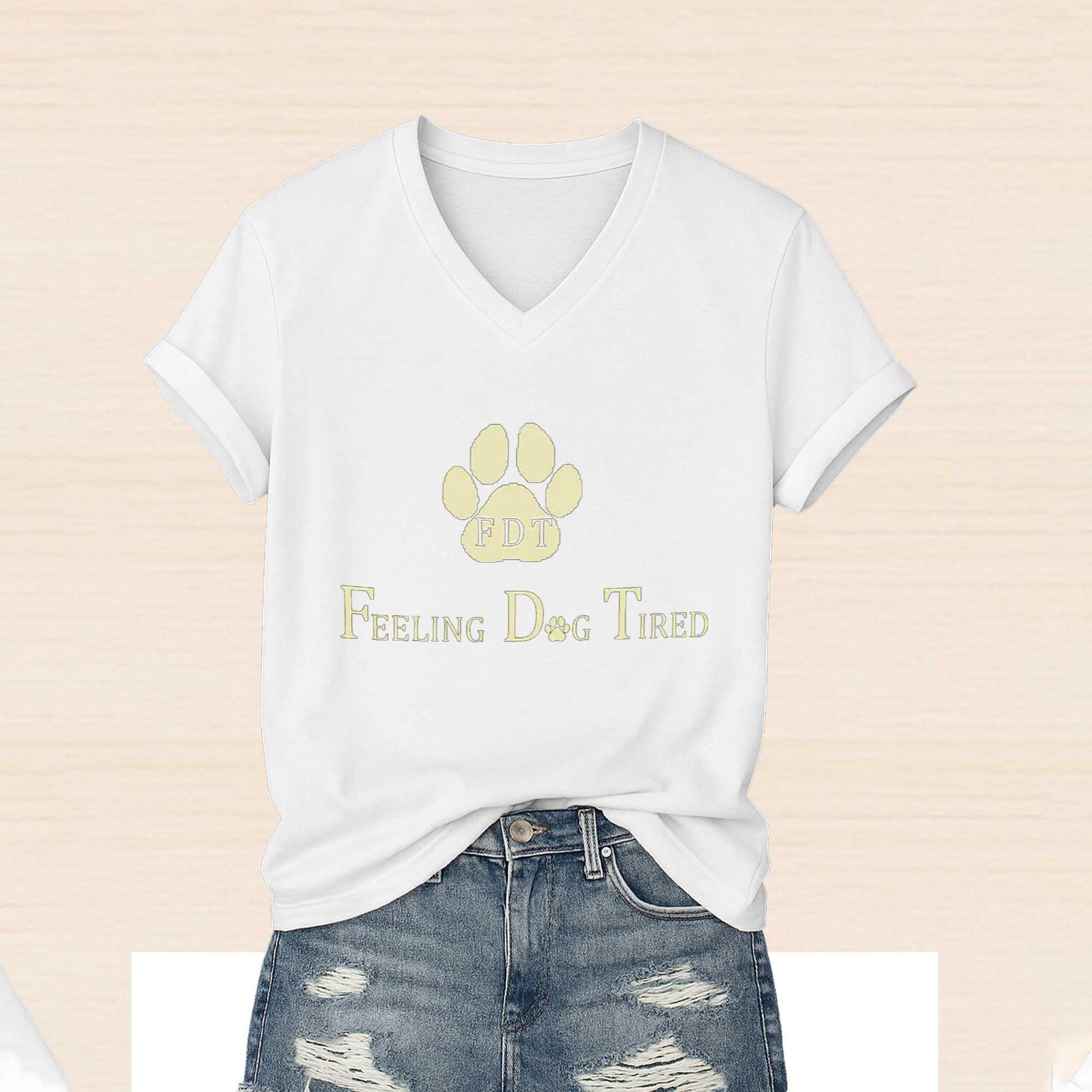 2026 FDT Animal Feeling Dog Tired Shirt Moonbestprint