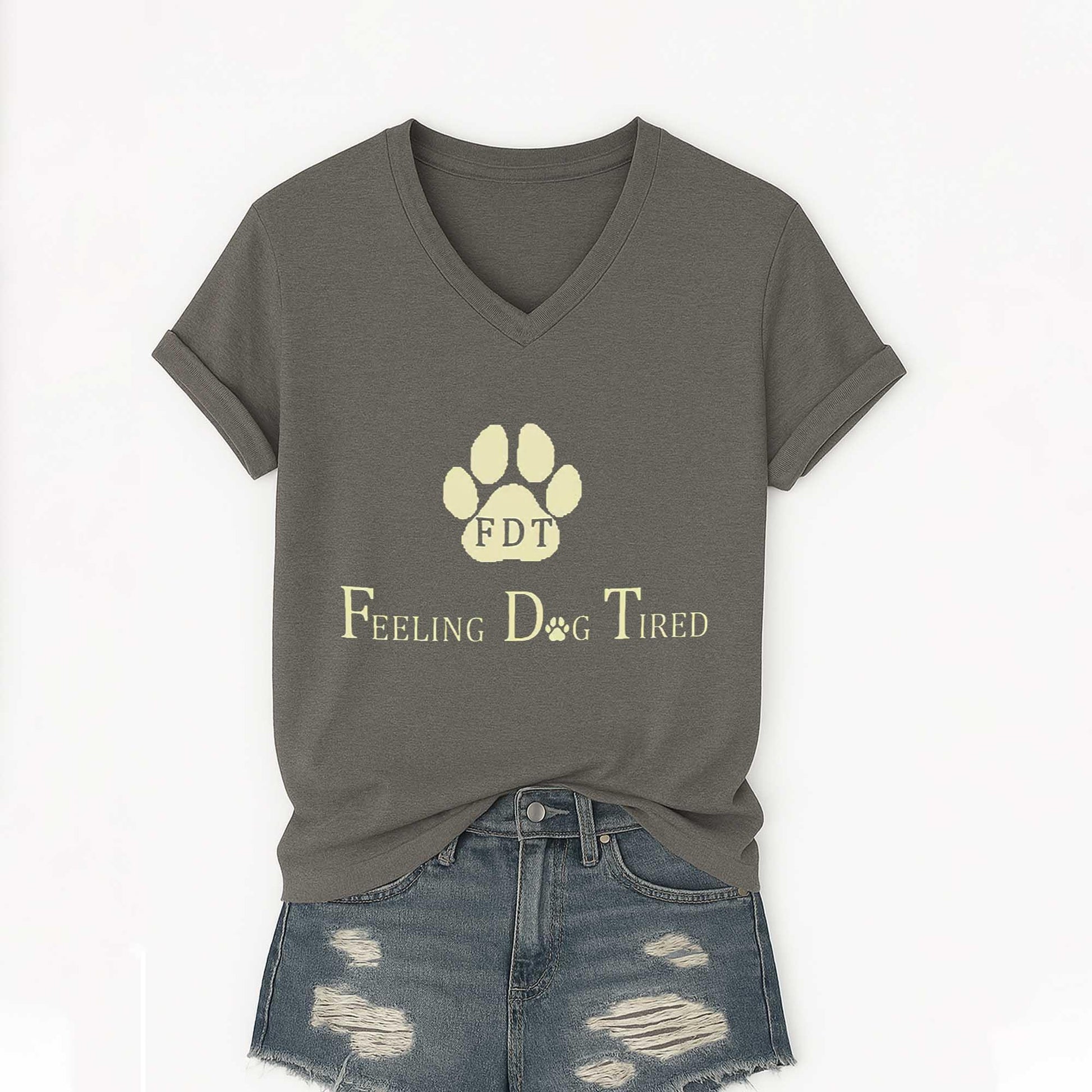 2026 FDT Animal Feeling Dog Tired Shirt Moonbestprint