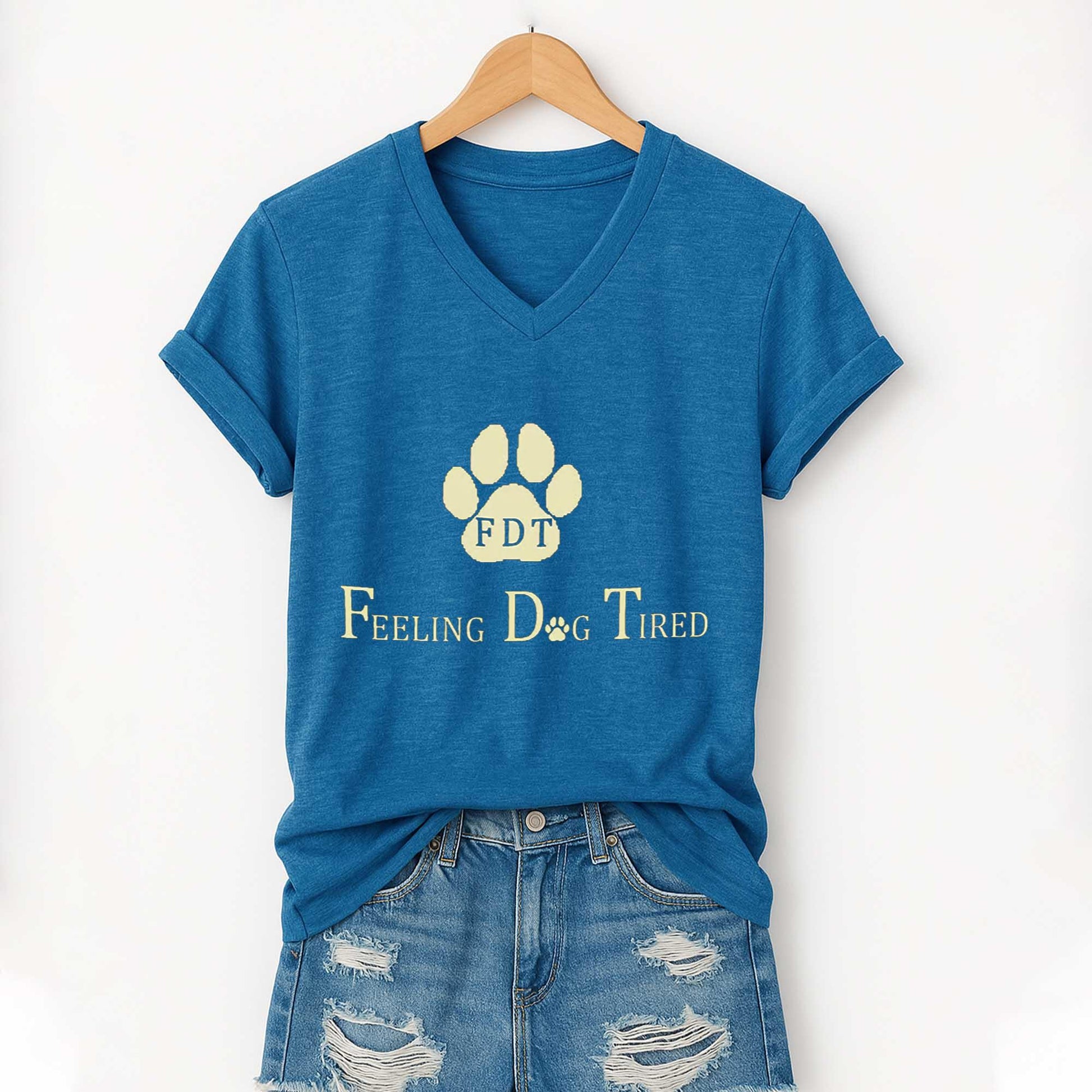 2026 FDT Animal Feeling Dog Tired Shirt Moonbestprint