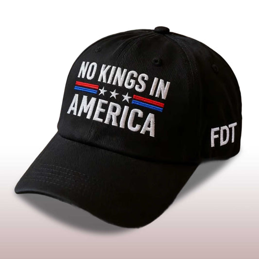FDT No Kings In America Baseball Cap -Moonbestprint