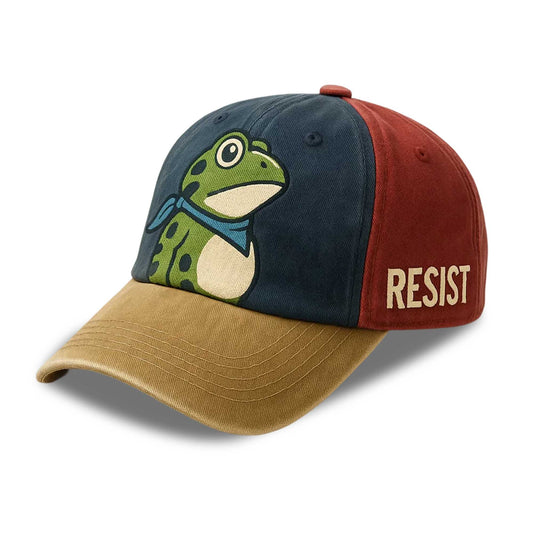 FDT Resist Portland Frog Print Hat -Moonbestprint