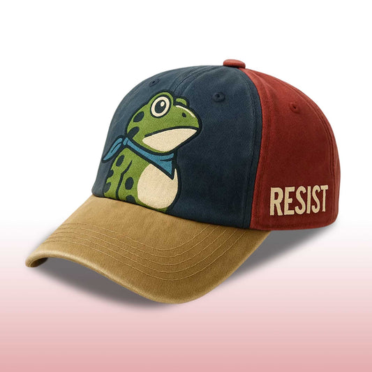 FDT Resist Portland Frog Print Hat -Moonbestprint