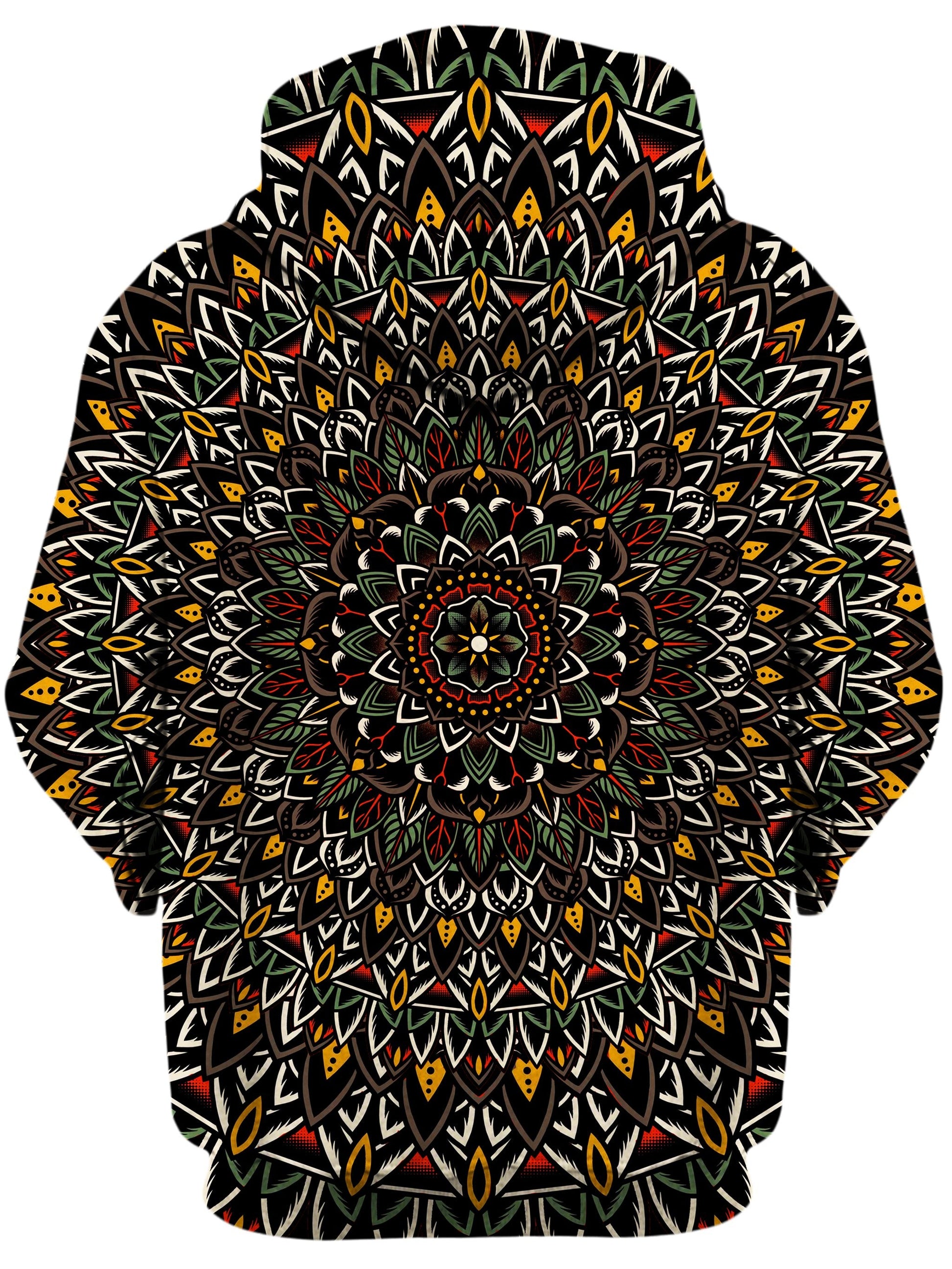 Flower Mandala Unisex Zip-Up Hoodie -Moonbestprint