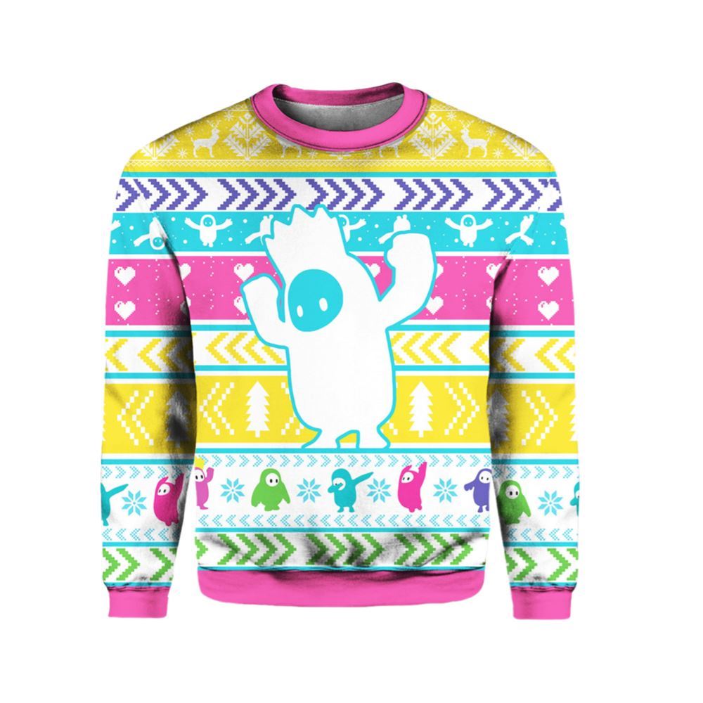 Fall Guys Ugly Christmas Sweater - Moonbestprint