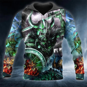 Fantasy Combatant Viking 3D Hoodie Moonbestprint