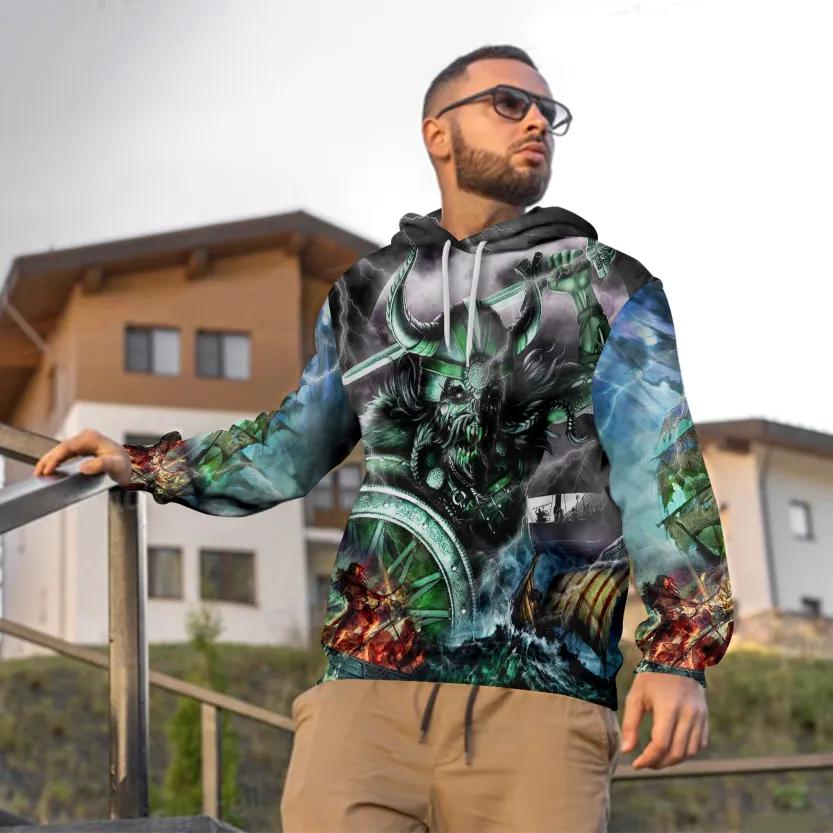 Fantasy Combatant Viking 3D Hoodie Moonbestprint