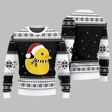Festive Rubber Ducky Ugly Sweater 2026 Christmas - Moonbestprint