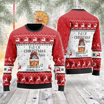 Fireball Full of Christmas Ugly Sweater – Moonbestprint