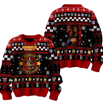 Five Nights At Freddys 2 Ugly Christmas Sweater 2025 – Moonbestprint