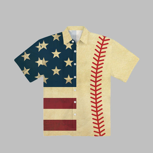 Flag Tennis Short Sleeves Hawaiian Shirt - Moonbestprint
