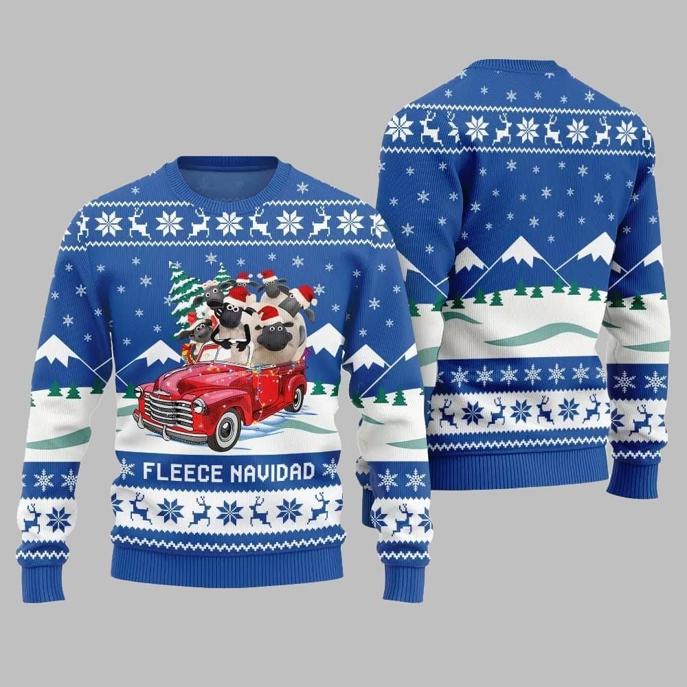 Fleece Navidad Ugly Sweater 2026 Christmas - Moonbestprint
