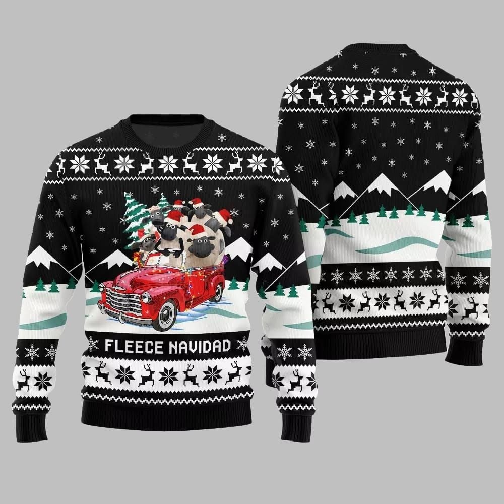 Fleece Navidad Ugly Sweater 2026 Christmas - Moonbestprint